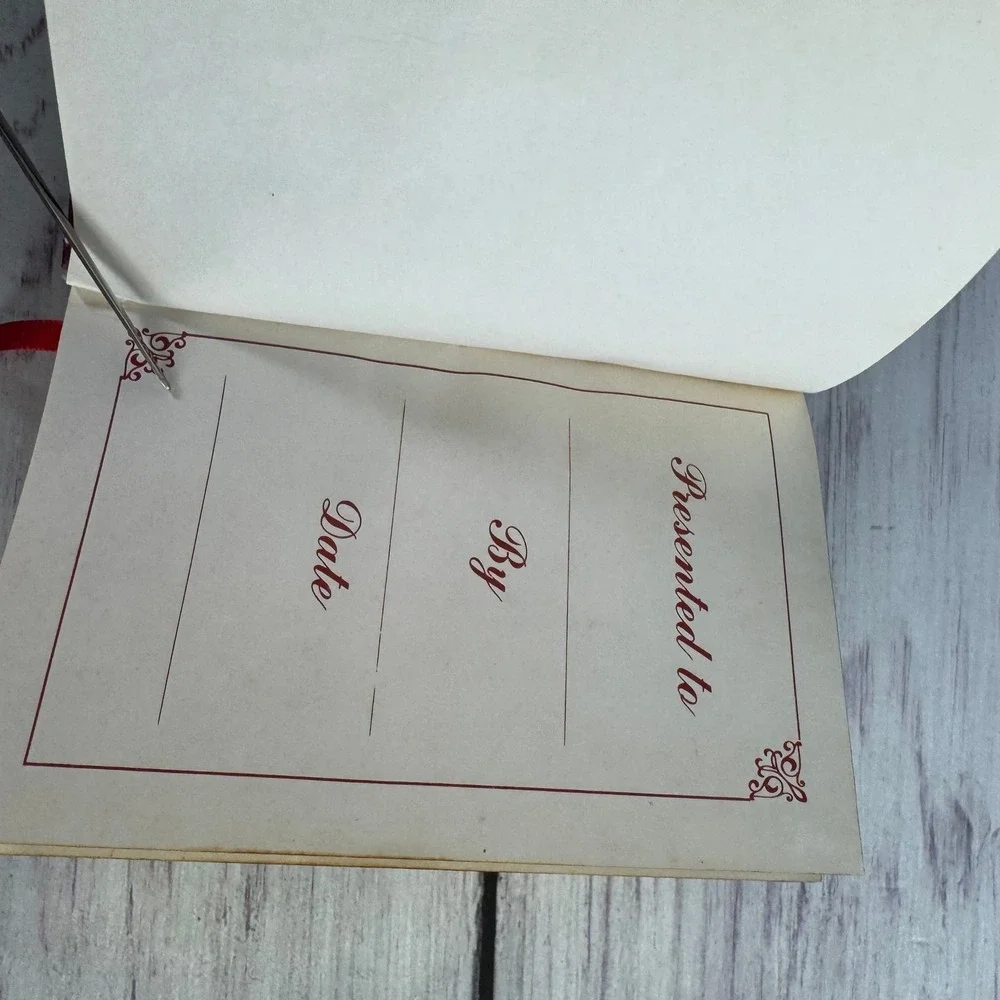 Jerusalem Holy Bible Small Natural Olive Wood Bethlehem Gilded Edges TBN Red